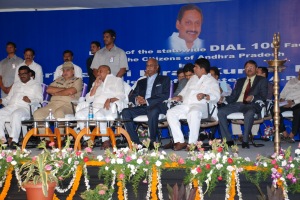 Honorable Chief Minister of Andhra Pradesh Shri. N. Kiran Kumar Reddy launched Dial 100 services on 11th April 2013