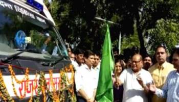 Mobile Dental Vans Inaugurated by Shri Kali Charan Sarafa Hon’ble Health Minister of Rajasthan on 2nd October 2017