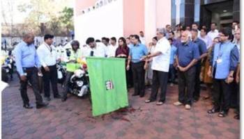 Hon’ble Chief Minister of Goa Sri. Manohar Parrikar Launched 20 First responder bike ambulances on 8th February 2018